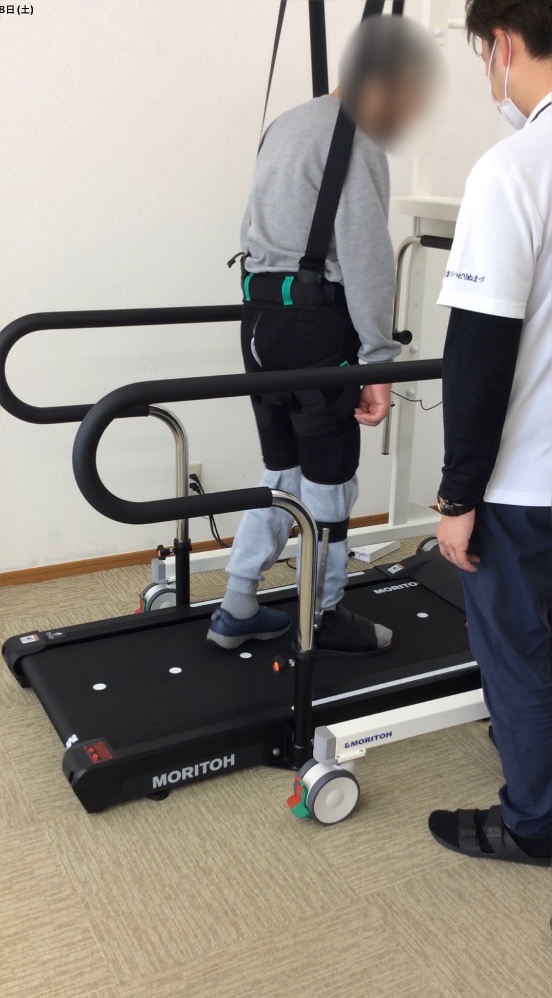 今林さんトレッドミル訓練